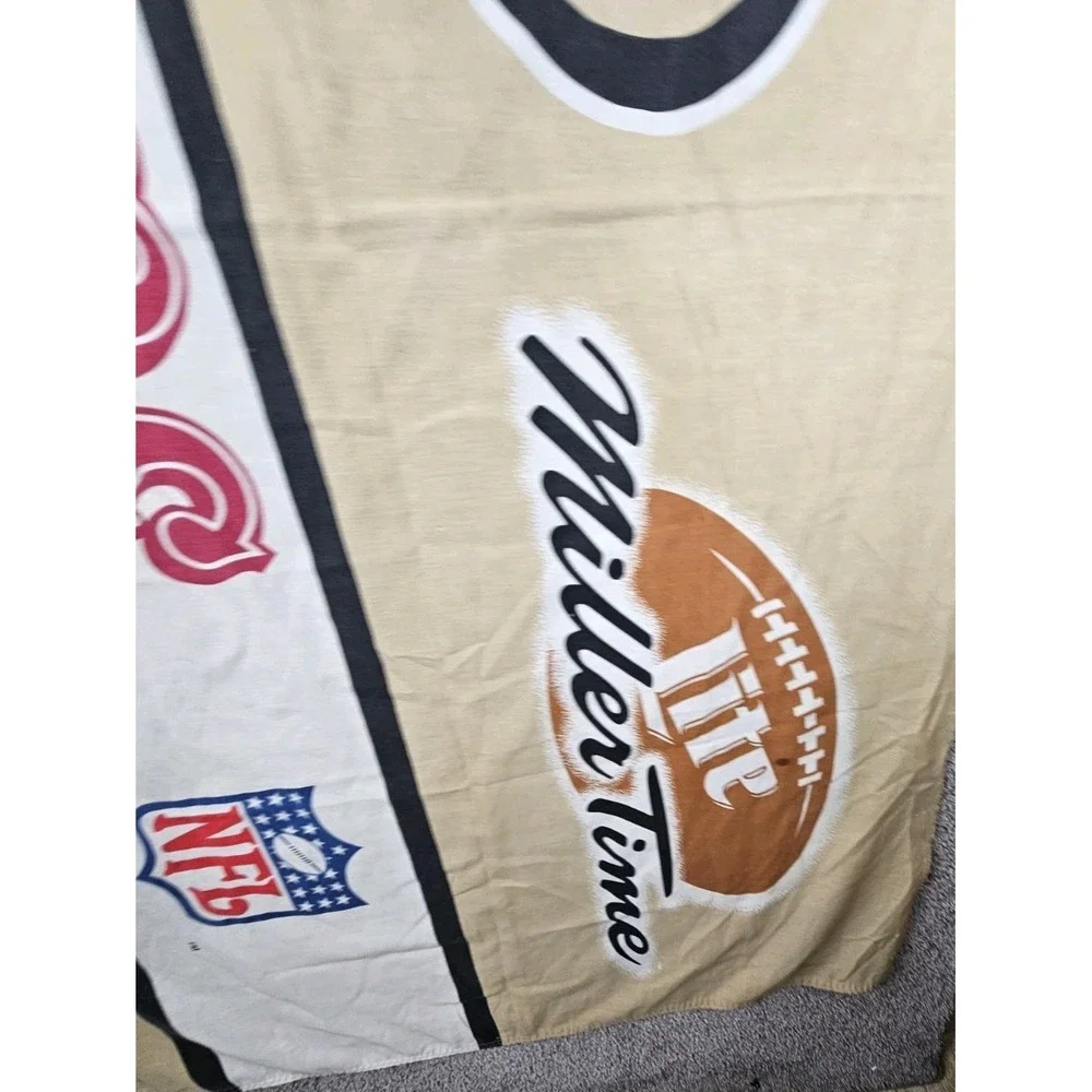 Vintage‎ Miller Lite Time Beer 49ers NFL Flag 60x31 1998 Vanguard Visual RARE